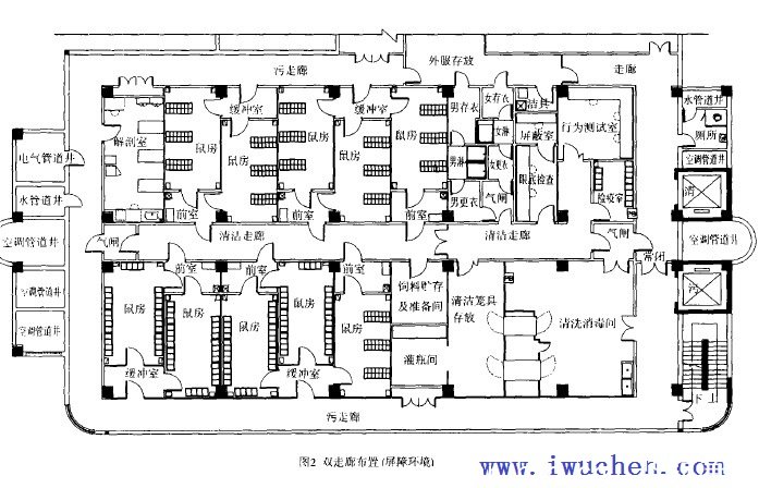 實(shí)驗動(dòng)物房工程平面圖